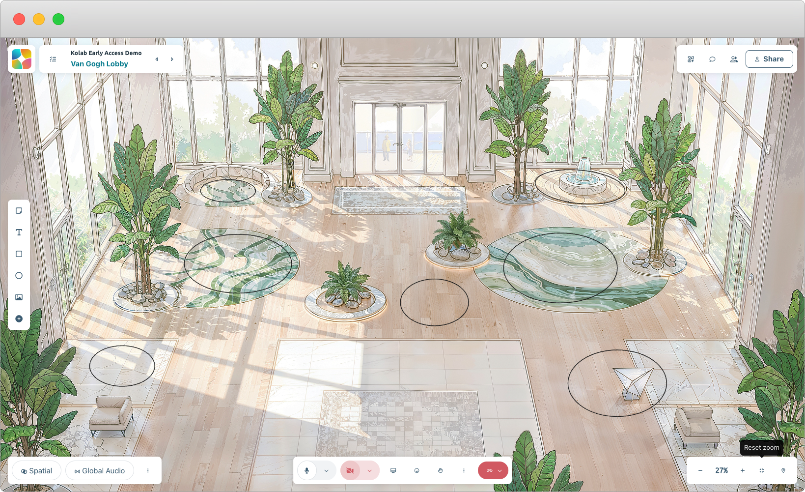 Kolab live workspace