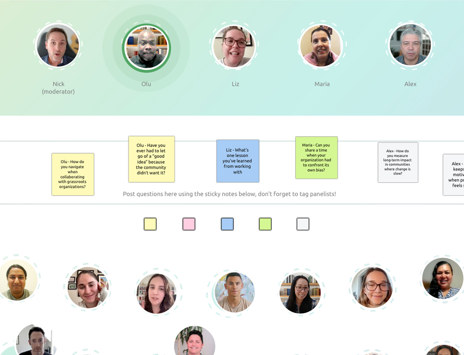 Panel Discussion Stage template