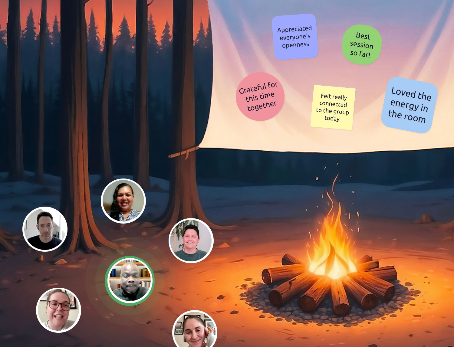 Campfire Story Circle template
